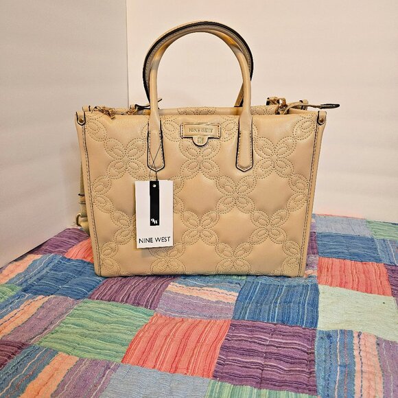 Nine West Handbags - Nine West Cosette Tote Bag, Beige, NWT